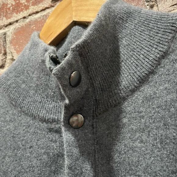 Banana Republic Gray Mens Pullover 1/4 Zip Sweater Size Large - Picture 2 of 6